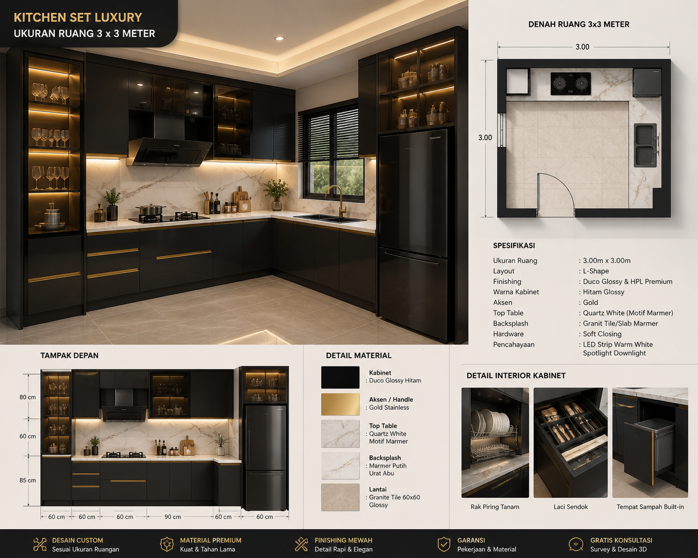 mupah kitchen luxury black